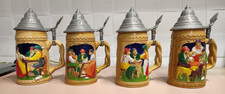 SET 4 BOCCALI BIRRA  CERAMICA