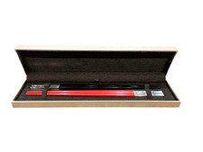 Coppia di bacchette Christofle 2 pezzi rosse e nere da tavola