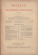 Rivista di fisica, matematica