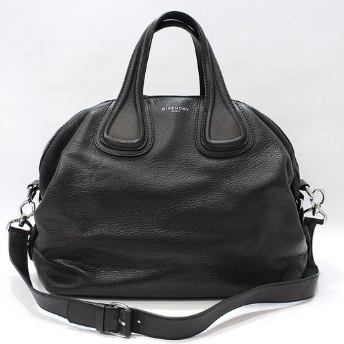 Givenchy black leather new - black,