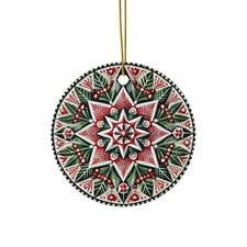 Decorazione ceramica scandinava norvegese nordico svizzero inverno albero di Natale regalo