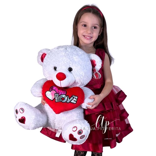 Orso con cuore - orso, 50cm