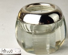 Antico Contenitore per Bastoni Con Superficie Ruvida Am Vetro 800er Argento P844