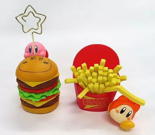 Star kirby burger mini figure - star,