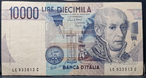 Banconota 10000 lire volta - 10000,