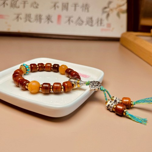 Bracciale tibetano uomo piatto - tibetano,