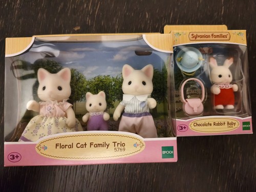 Sylvanian families floral cat - sylvanian,