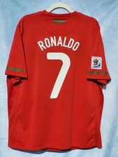 MAGLIA SHIRT NIKE PORTUGAL 2010 WORLD CUP RONALDO 7 XL HOME ORIGINAL