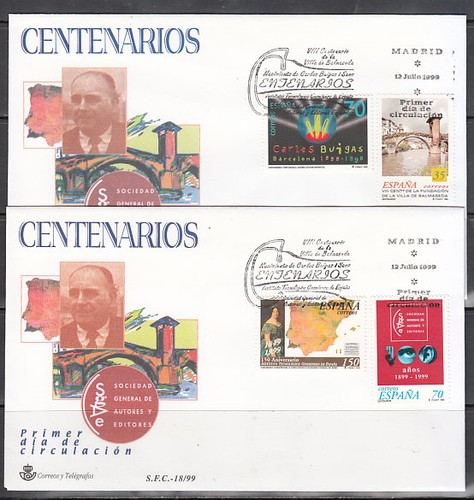 Spagna centenario buste 1º - spagna,
