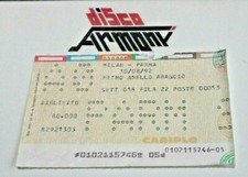  MILAN  PARMA  30 / 08 / 1992   biglietto partita  / Primo Anello Arancio