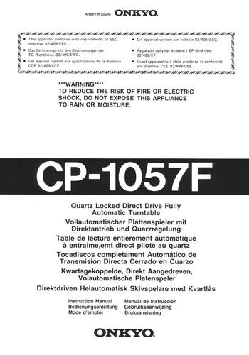 Onkyo 1057f giradischi - onkyo, cp-1057f