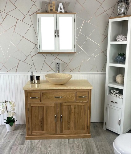 Mobile bagno mobiletto rovere