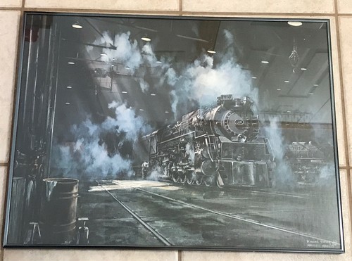 Stampa locomotiva treno motore