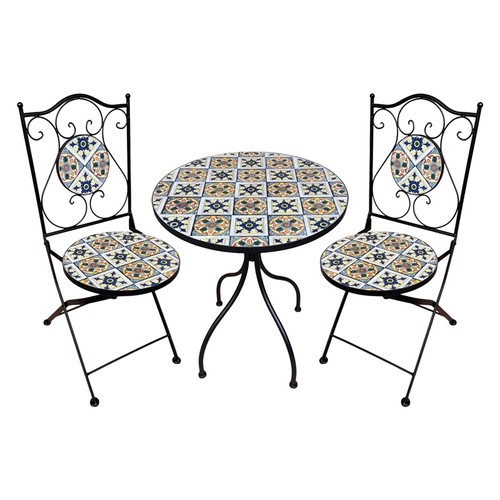 Set bistrot tavolo maioliche - set,