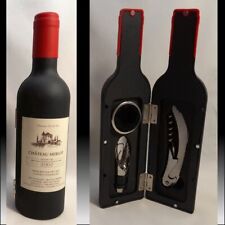 SET SOMMELIER Corkscrews Fake Bottle French Wine Château Merlot