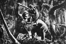 Poster King Kong B/N Battle