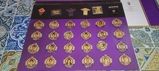 FIORENTINA  collezione ufficiale di spille 2007 08 COMPLETA BATISTUTA, ANTOGNONI
