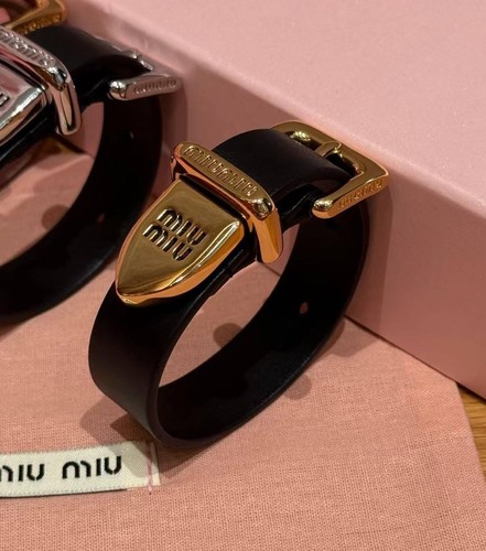 Bracciale miu - miu, pelle