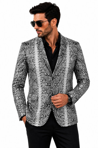 Giacca blazer uomo pitone