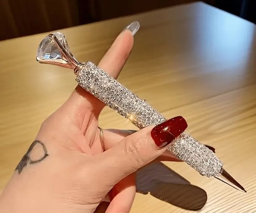 Penna sfera con cristallo - a,
