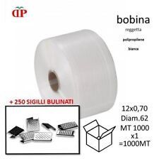 REGGIA PP HQ REGGETTA BIANCA 12 x 0,70 BOBINA DA 1000 MT + 250 SIGILLI BULINATI 