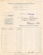 1929 ANCIENS ETS BOULY A PARIS