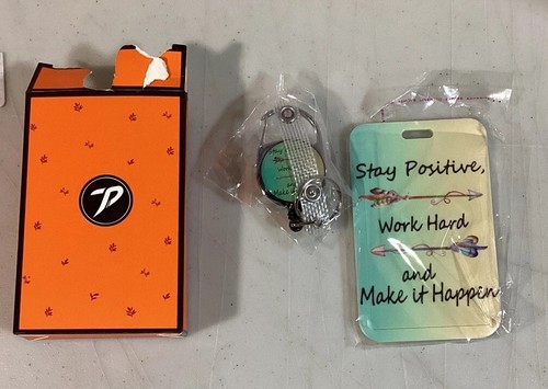 Stay postive porta badge - id.,