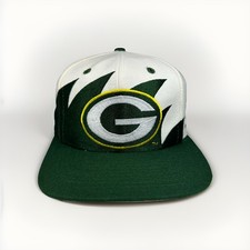 Cappello vintage Green Bay Packers denti di squalo anni 90 lana NFL linea professionale berretto logo atletico