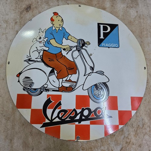 Insegna smaltata porcellana - insegna,