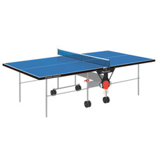 Garlando tavolo da ping pong Training Outdoor con ruote per esterno Blu