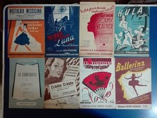 Lotto blocco 66 MONOGRAFIE SPARTITI MUSICALI VINTAGE musica leggera Curci e altr