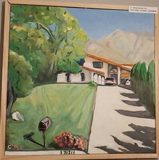 Dipinto Olio Su Tela E.T.House