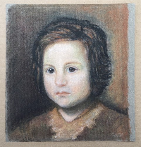 Disegno pastelli ritratto viso - pastelli,