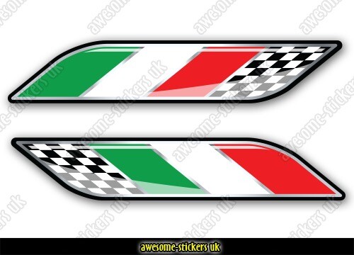 Adesivi bandiera italiana - adesivi,