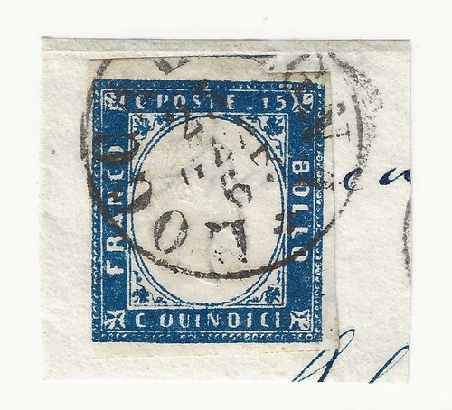 1863 regno frammento 15 c - 1863,
