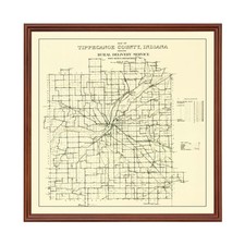 Vecchia mappa della contea di