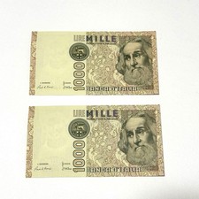 Set banconote Italia 1000 lire