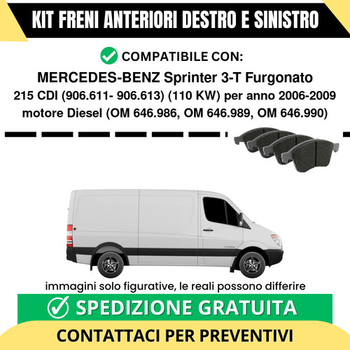 Pastiglie freno anteriori per - pastiglie,