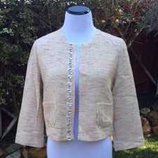 Giacca PINKO beige rosa boucle