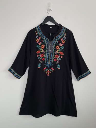 Abito tunica nero boho