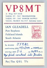 Ham Radio QSL VP8MT Isole