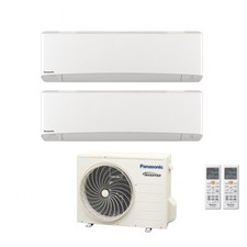 Climatizzatore Condizionatore Panasonic Dual Split Inverter Serie Etherea White