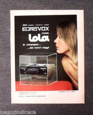 P266 - Advertising Pubblicità -1972- EUROVOX LOLA COMPAGNA DEI VOSTRI VIAGGI