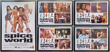 5 x SPICE GIRLS, SPICE WORLD COMEDY, ORIGINAL A4 CZECH MINI POSTER & LOBBY CARDS