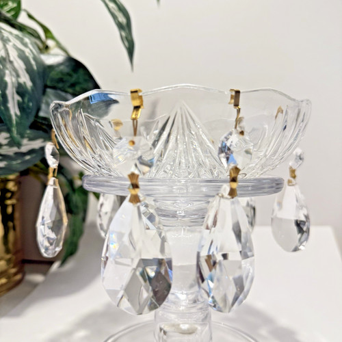 Lampadario cristallo vintage