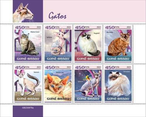 Francobolli gatti maine - gatti,