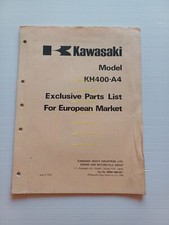 Kawasaki KH 400 A4 1976 varianti catalogo ricambi per Europa originale