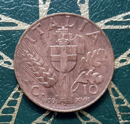 Centesimi 1939 xvii - ($),