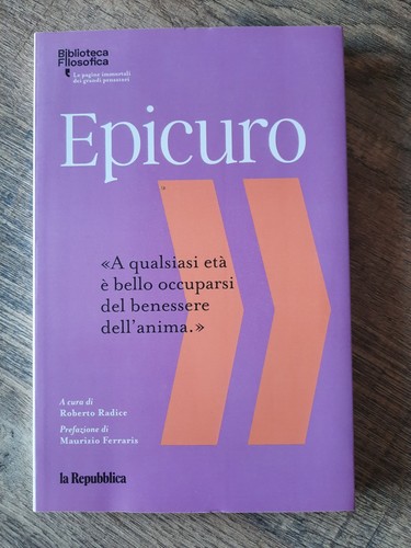 Epicuro cura roberto - a, di