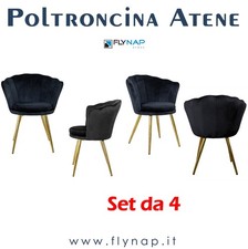 SET 4 Poltrone Imbottite